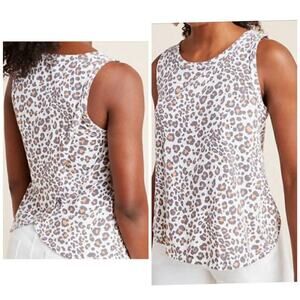 Women's Blouse Dolan Animal Print Cheetah Tank Top Sleeveless Small Open Back